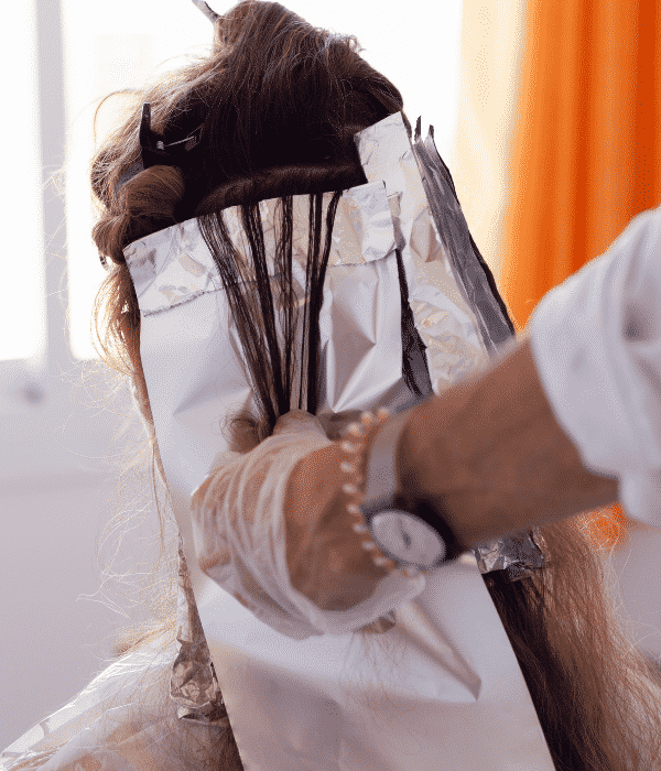 mechas inverse cabelo loiro