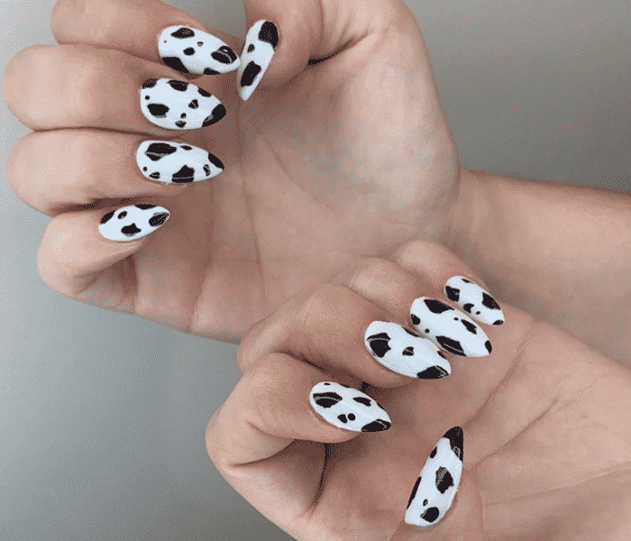 nail art de vaca