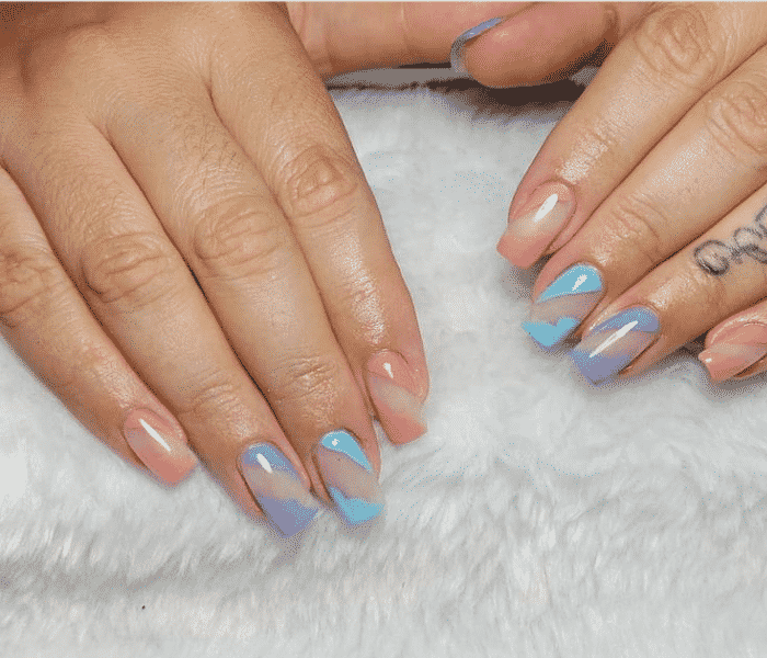nail art tom pastel