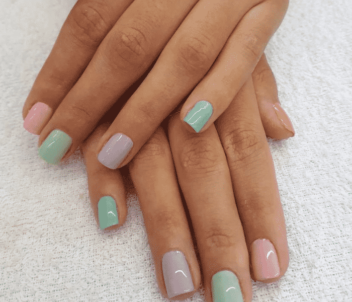 unhas degradê coloridas