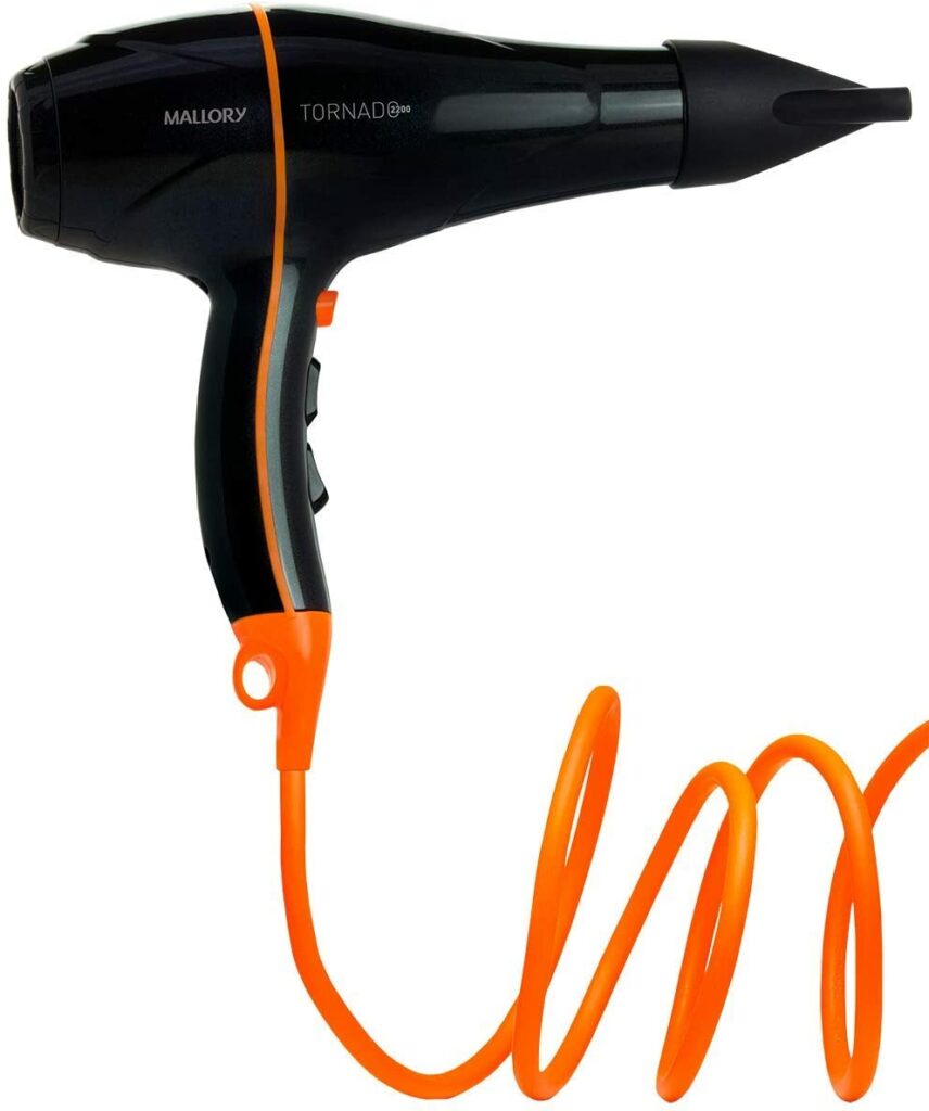 Secador de Cabelo Profissional Mallory Tornado 127v Preto