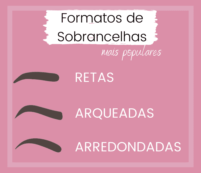 formatos de sobrancelhas