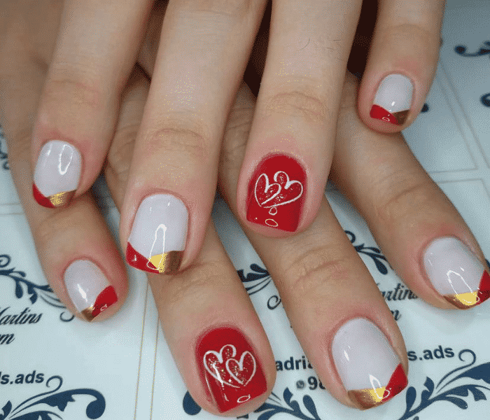 ideia de unhas para o natal