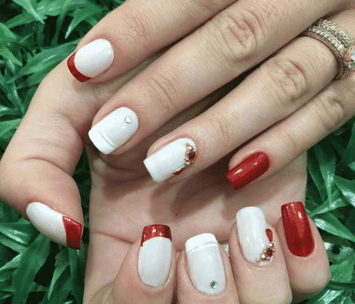 unhas decoradas para o natal