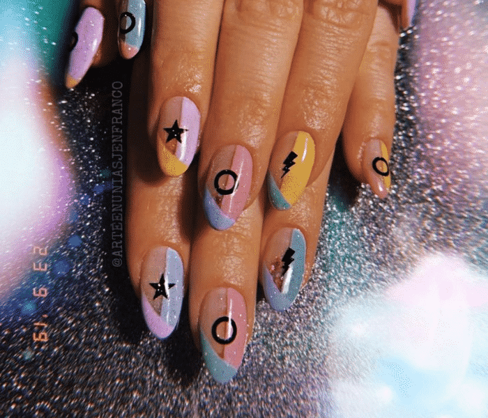 unhas coloridas