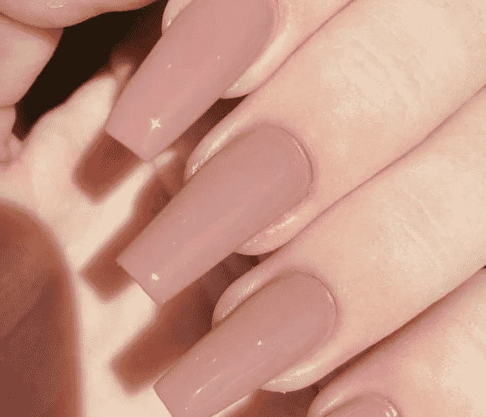unhas nude