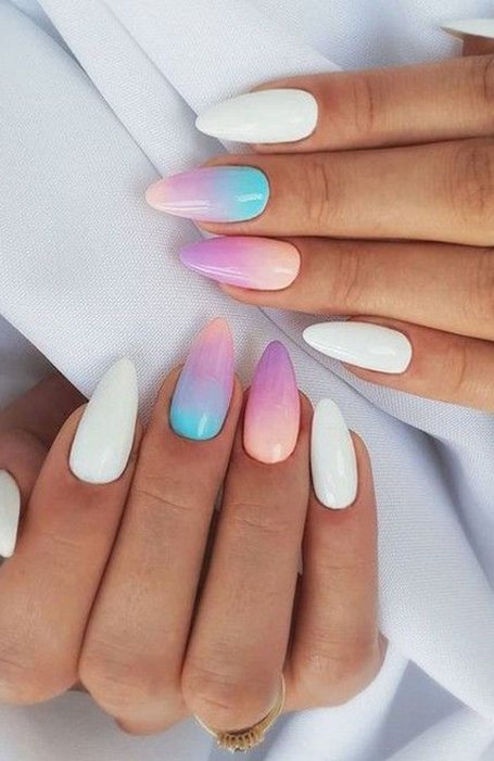 unhas almond degredê