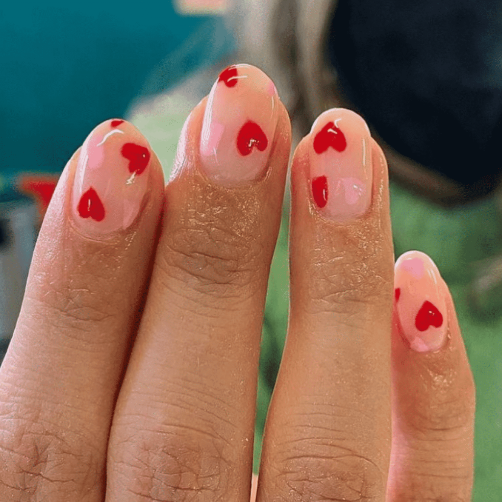 Rosa e vermelho
