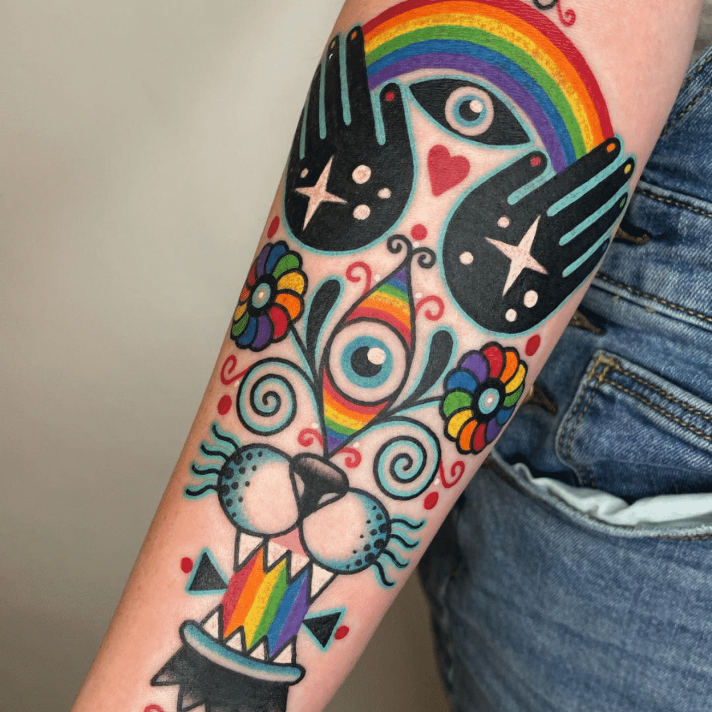 TATUAGENS PSICODÉLICAS