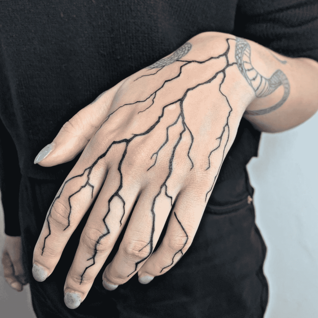 tatuagem relâmpago Tatuagens de relâmpago