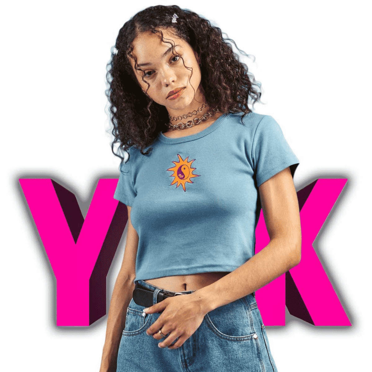 blusa babylook moda y2k