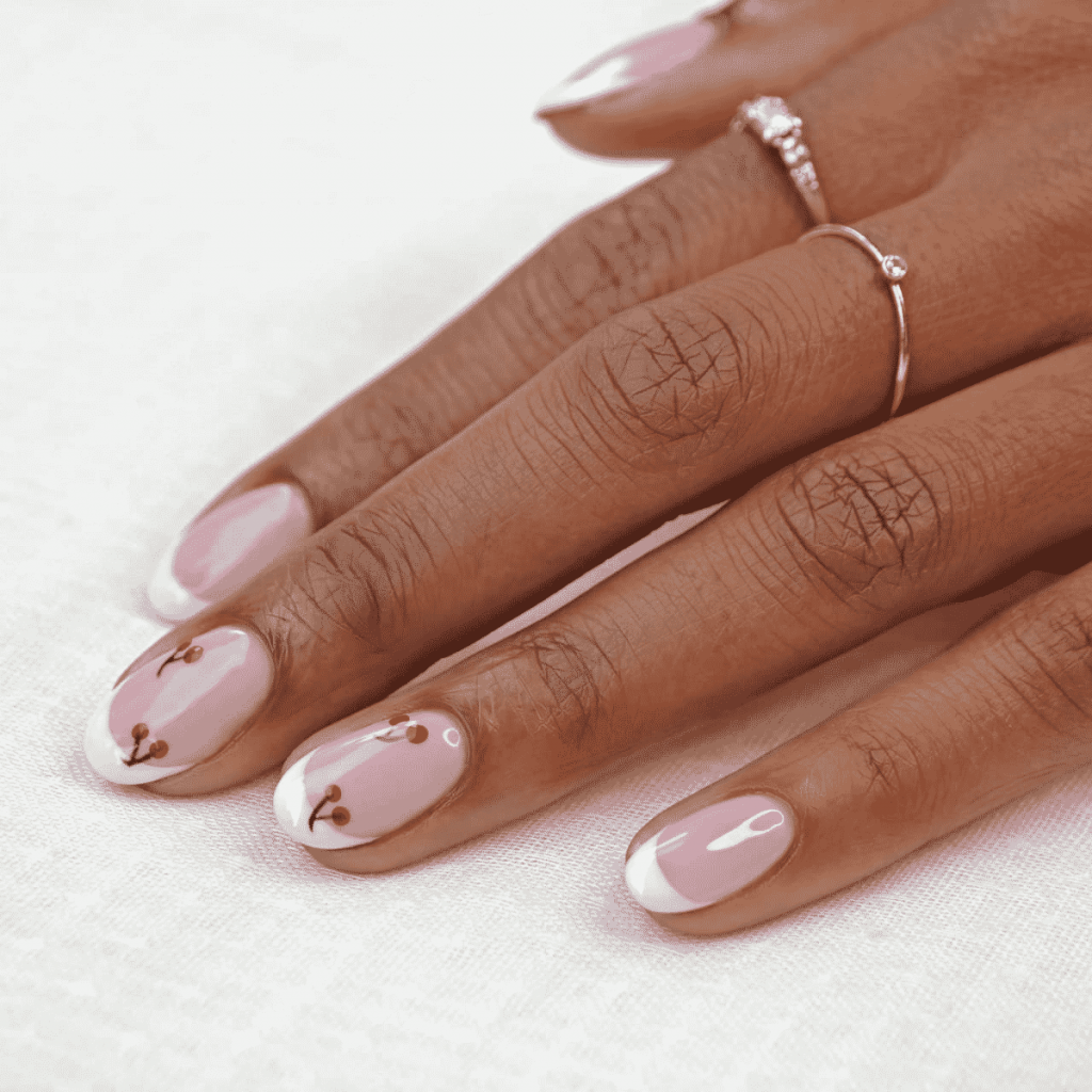 nail art cereja