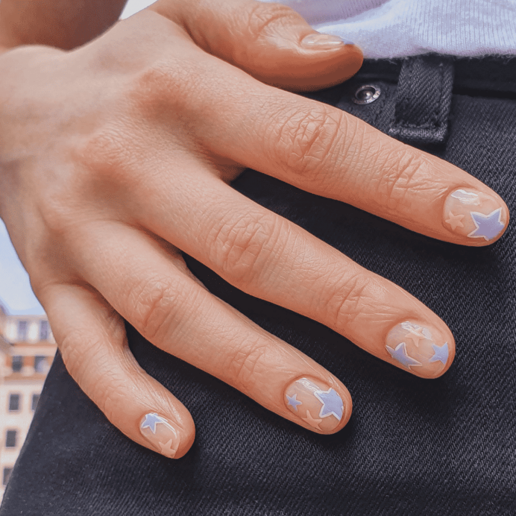 nail art estrela