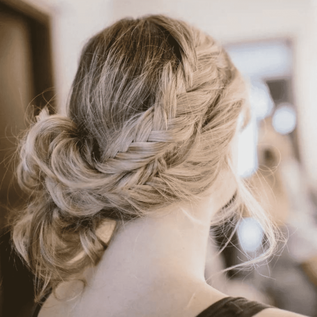 penteado trança lateral