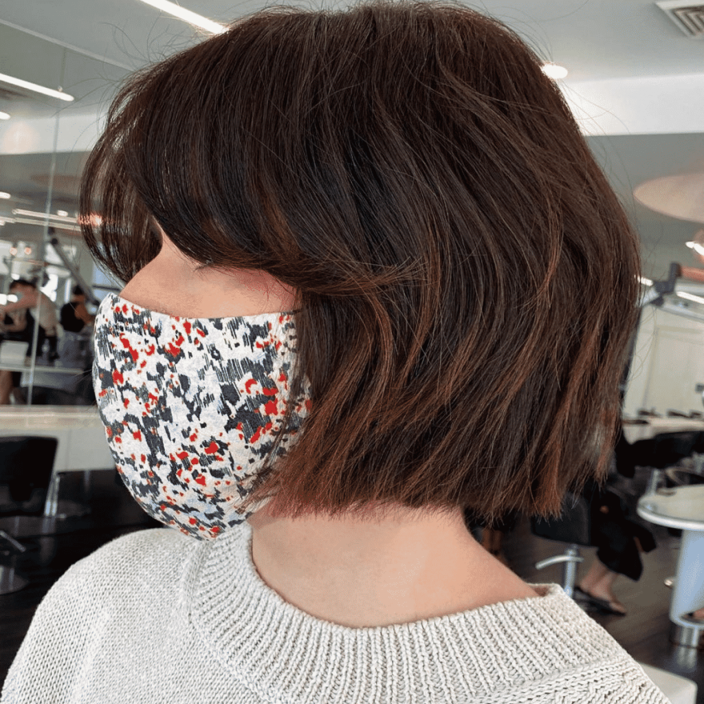 short bob com franja