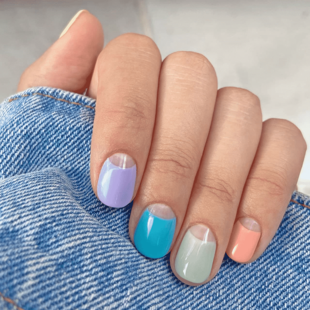 unha meia lua colorica