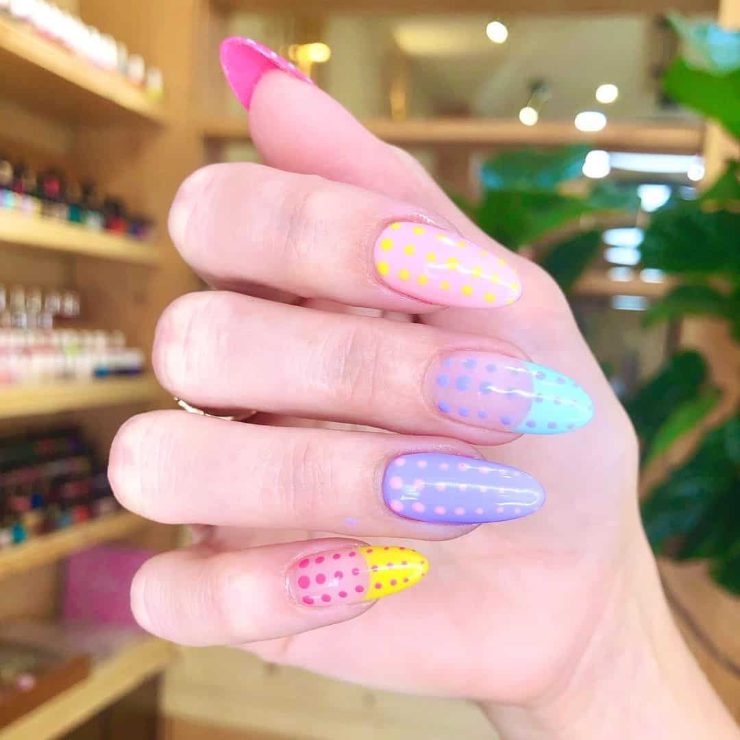 unhas coloridas