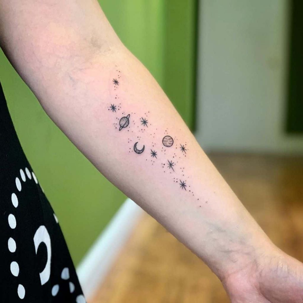 4. Tatuages de estrelas na galáxia