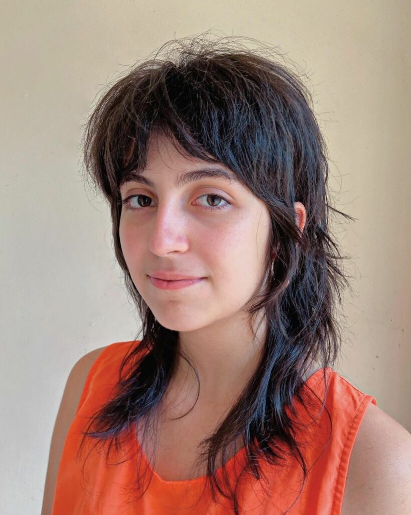 Shaggy hair
