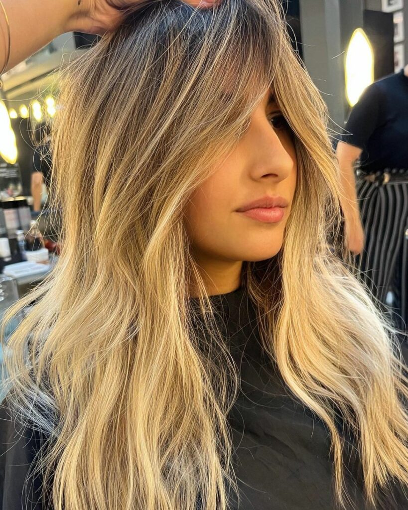 corte de cabelo com franjão
