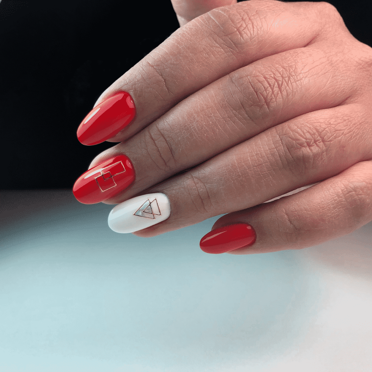 unhas vermelhas