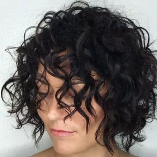cabelo curto ondulado