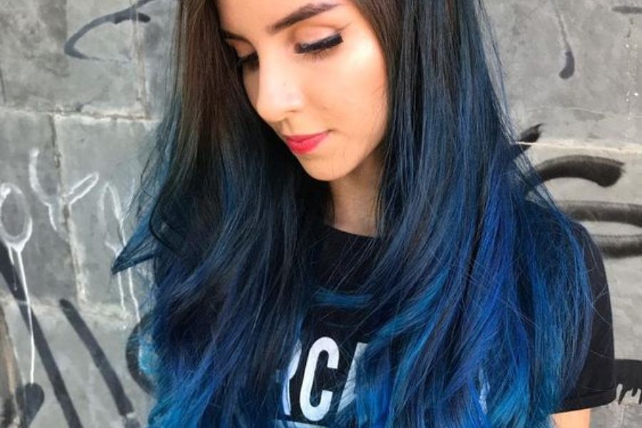 mechas azuis