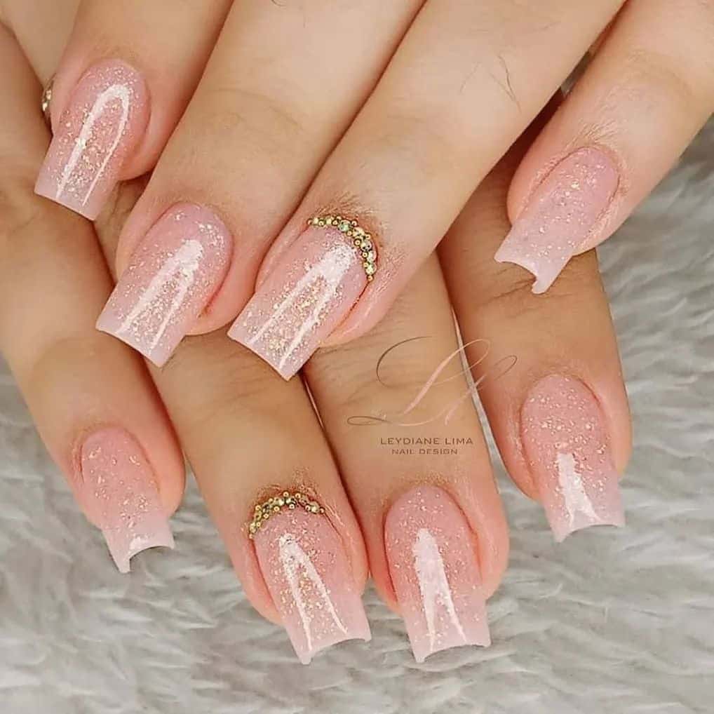 nail art com glitter
