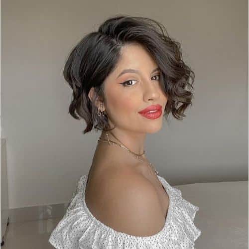 short bob ondulado
