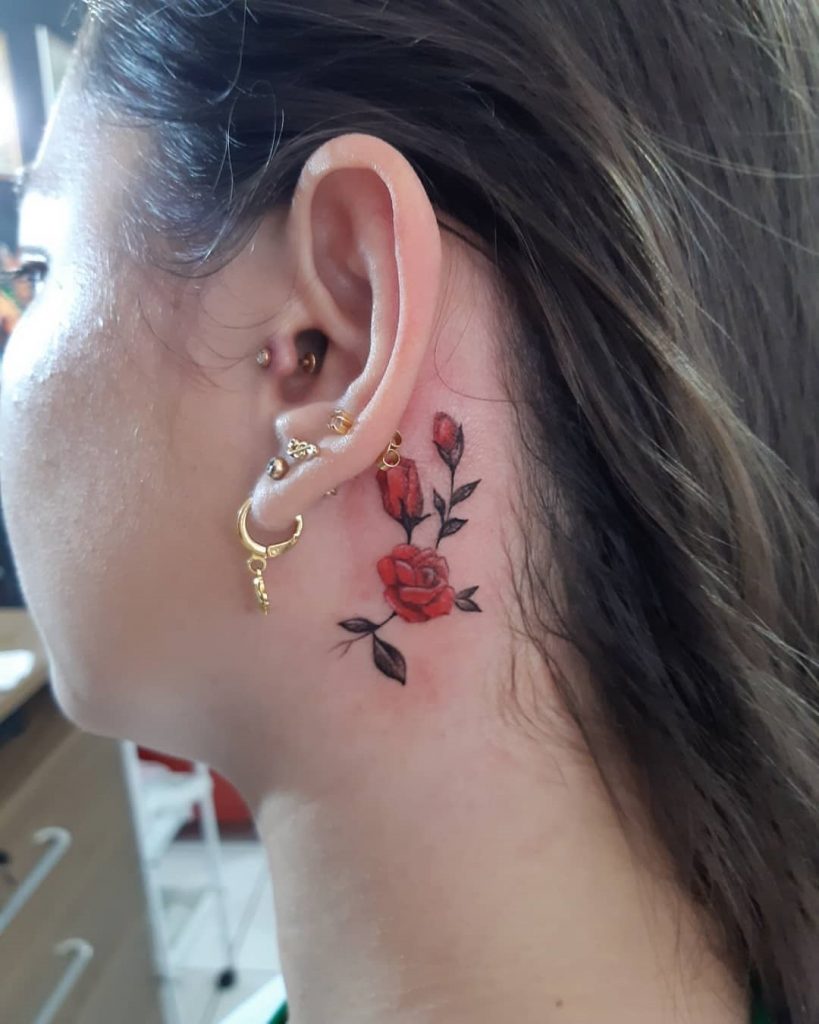 tattoo de flor realista