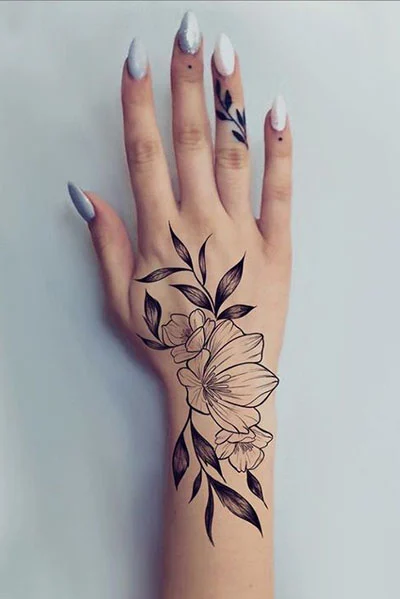 tatuagem de flor