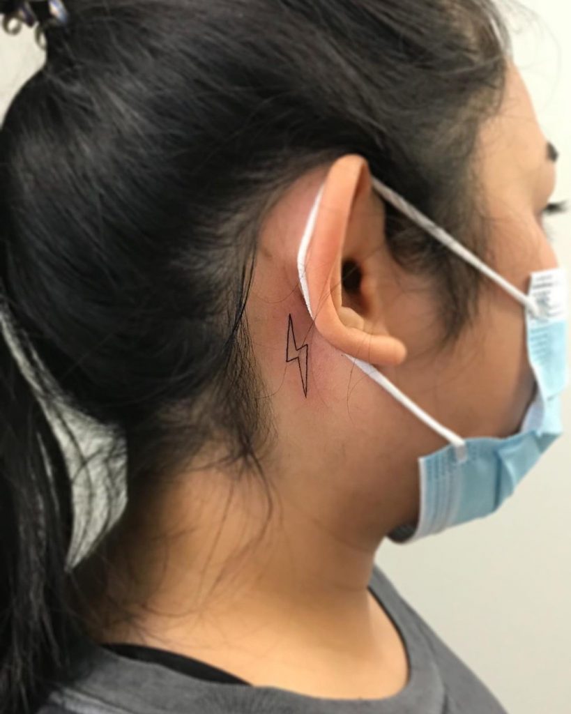 tatuagem de raio