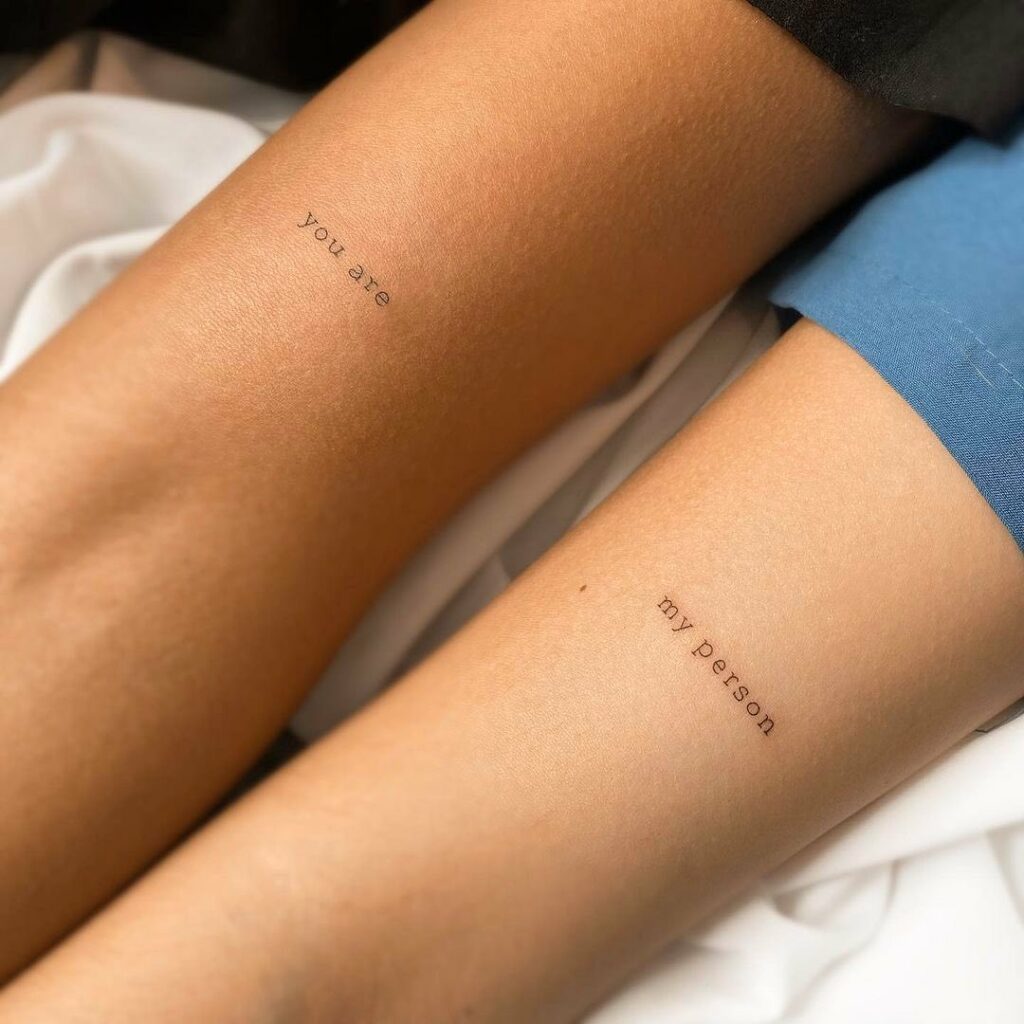tatuagem você é minha pessoa