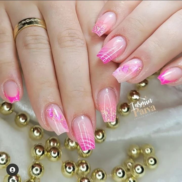 unha Rosa Transparente