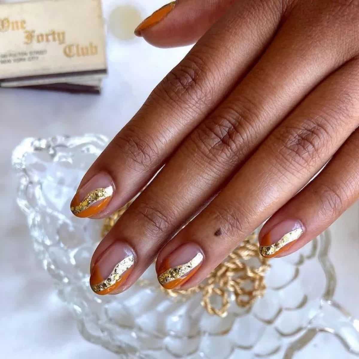 unhas curtas decoradas