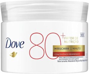 Máscara Concentrada Fator de Nutrição 80+ Dove 1 Minuto Regeneradora Pote 300g, Dove