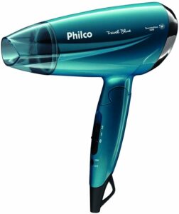 Secador de cabelo, Compact travel blue Psc02, 1200w, Azul, Bivolt, Philco