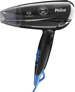 Secador de cabelo, Skull pro travel Psc07p, 1200w, Preto, Bivolt, Philco